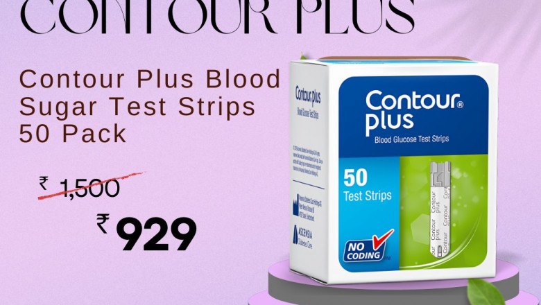 Contour PLUS Glucometer Test Strips - 50 Strips Pack