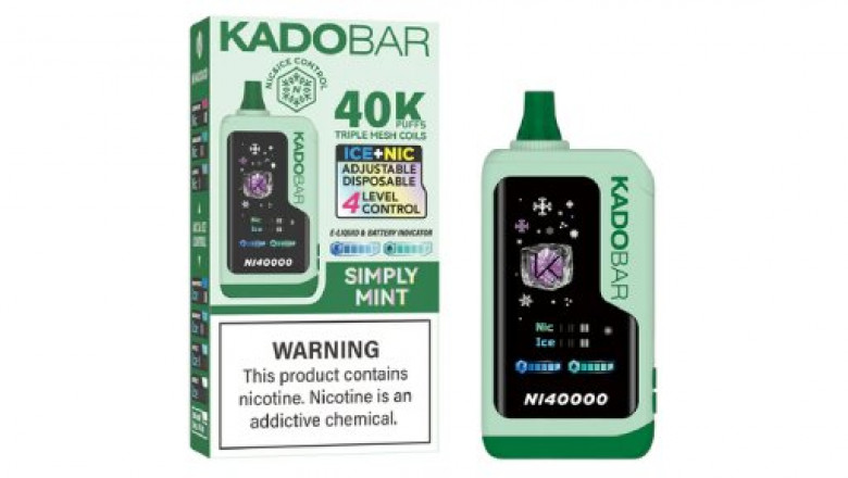 Kado Bar NI40K Ice+Nic Control Disposable – Simply Mint