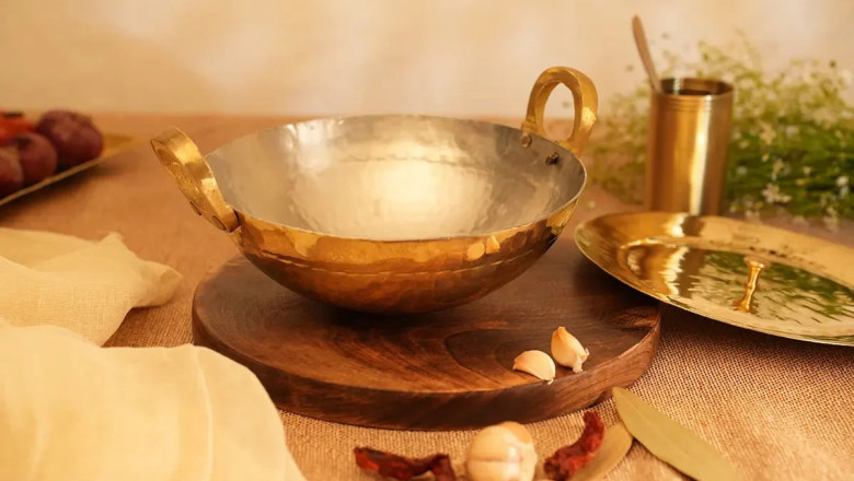 Brass Kadhai with Lid – Tin Coated, Naturally Non Stick: Rediscover the Joy of Conscious Cooking