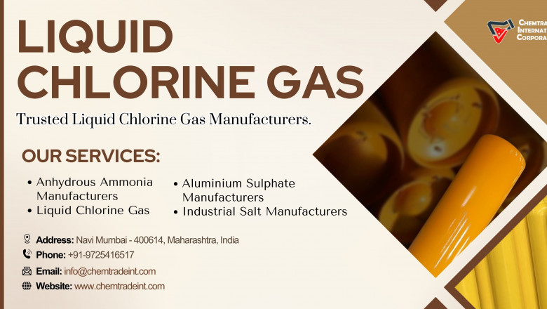 Reliable Supply of Liquid Chlorine Gas for Global Industries