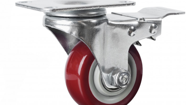 3 Inch Heavy Duty Casters Lockable Caster Wheel Swivel Casters Castor With Brakes for Furniture and Workbench Cart- Qubyk UK