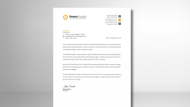 The Use of Customized Letterhead for All Businesses