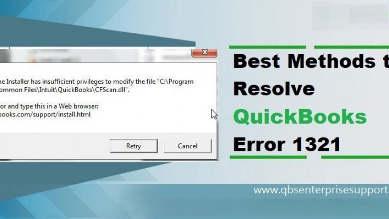 How to Deal with QuickBooks Error Code 1321?