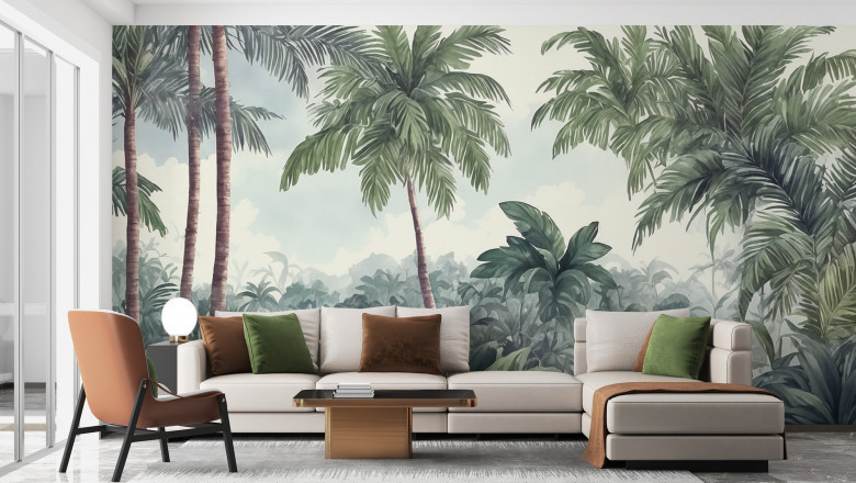 How to Style Nature Wallpaper for a Fresh Interior Look