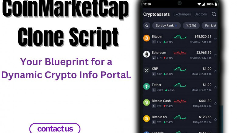 CoinMarketCap Clone Script with Real-Time API Support