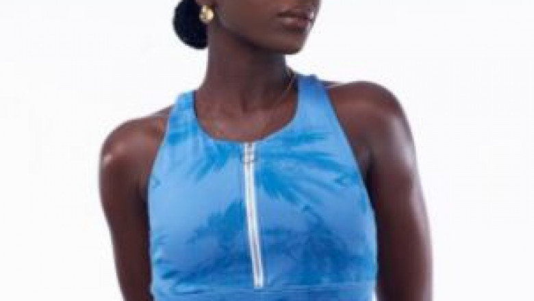 The Cornflower Racer Zip Up Bra: Where Fashion Meets Functionality in Activewear
