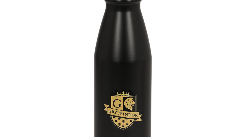 Water bottle Harry Potter Bravery Black Metal 500 ml- Qubyk UK