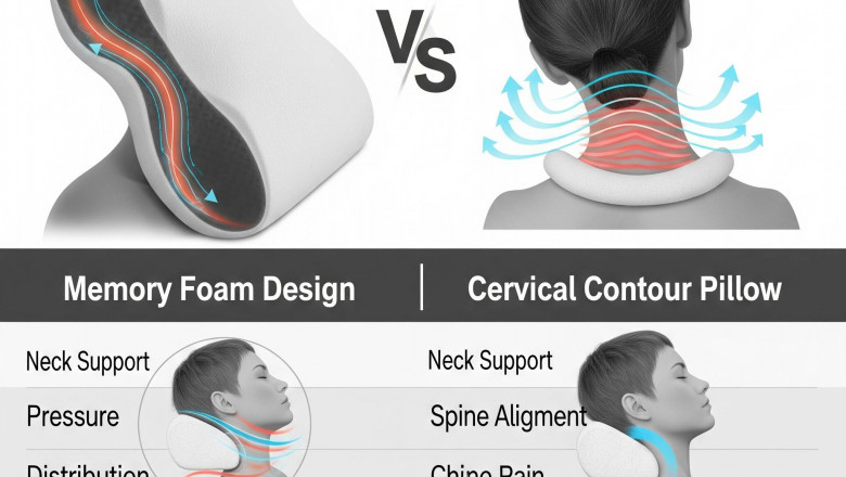Memory Foam vs. Cervical Contour Pillows: Which One is Right for You?