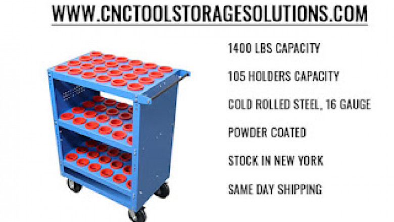 Introducing the Tri Scoot by Uratech USA Inc. – High-Capacity CNC Tool Cart for Ultimate Efficiency