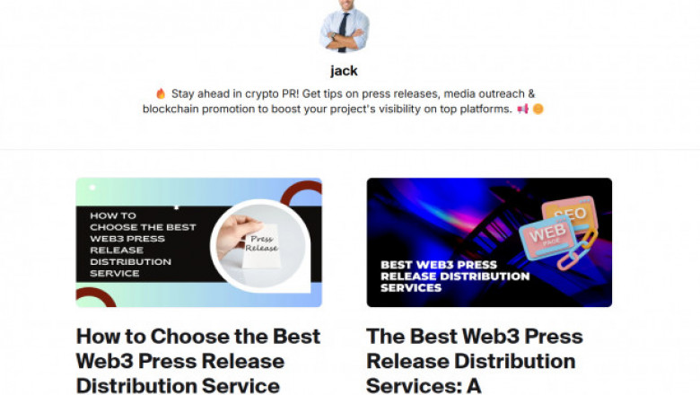 Crypto press release distribution