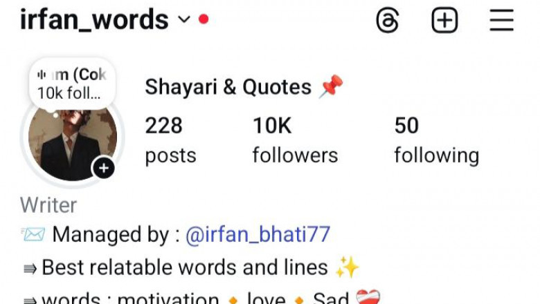 @irfan_words – Your Daily Dose of Shayari & Quotes