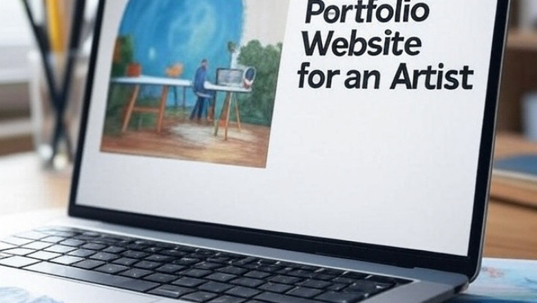 One-Page Portfolio Website for an Artist