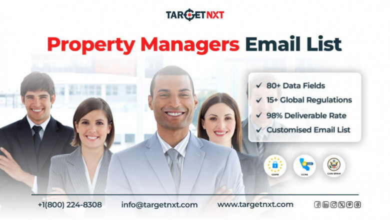 Reach Real Estate Professionals with TargetNXT’s Property Managers Email List!